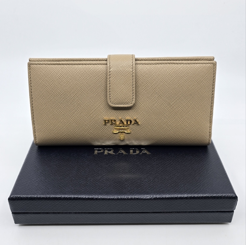 Prada Saffiano Metal Large Wallet - Picture 1 of 16